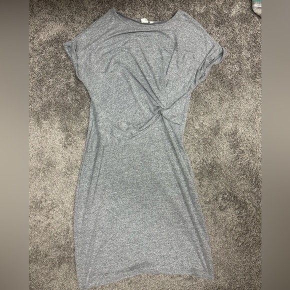 GAP Dresses & Skirts - GAP Gray cinched waist sweater dress